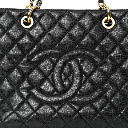 Chanel Caviar Quilted Grand Shopping Tote GST Black 8 of 10