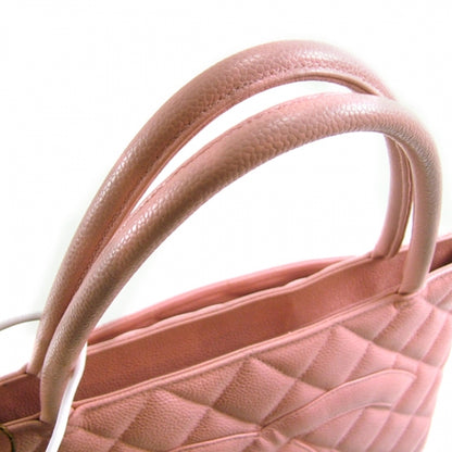 Chanel Caviar Medallion CC Tote Pink 4 of 10