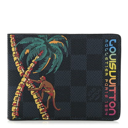 Louis Vuitton Damier Cobalt Jungle Multiple Wallet 1 of 6