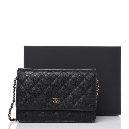 Chanel Caviar Quilted Wallet On Chain WOC Black 11 of 11