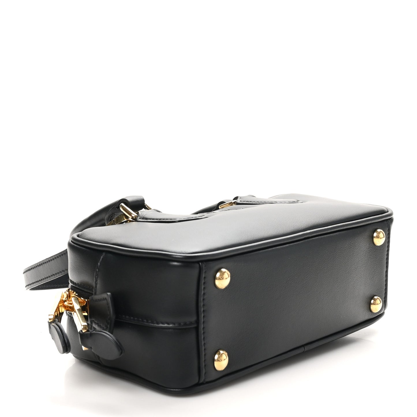 Calfskin Regular Arcadie Top Handle Bag Black