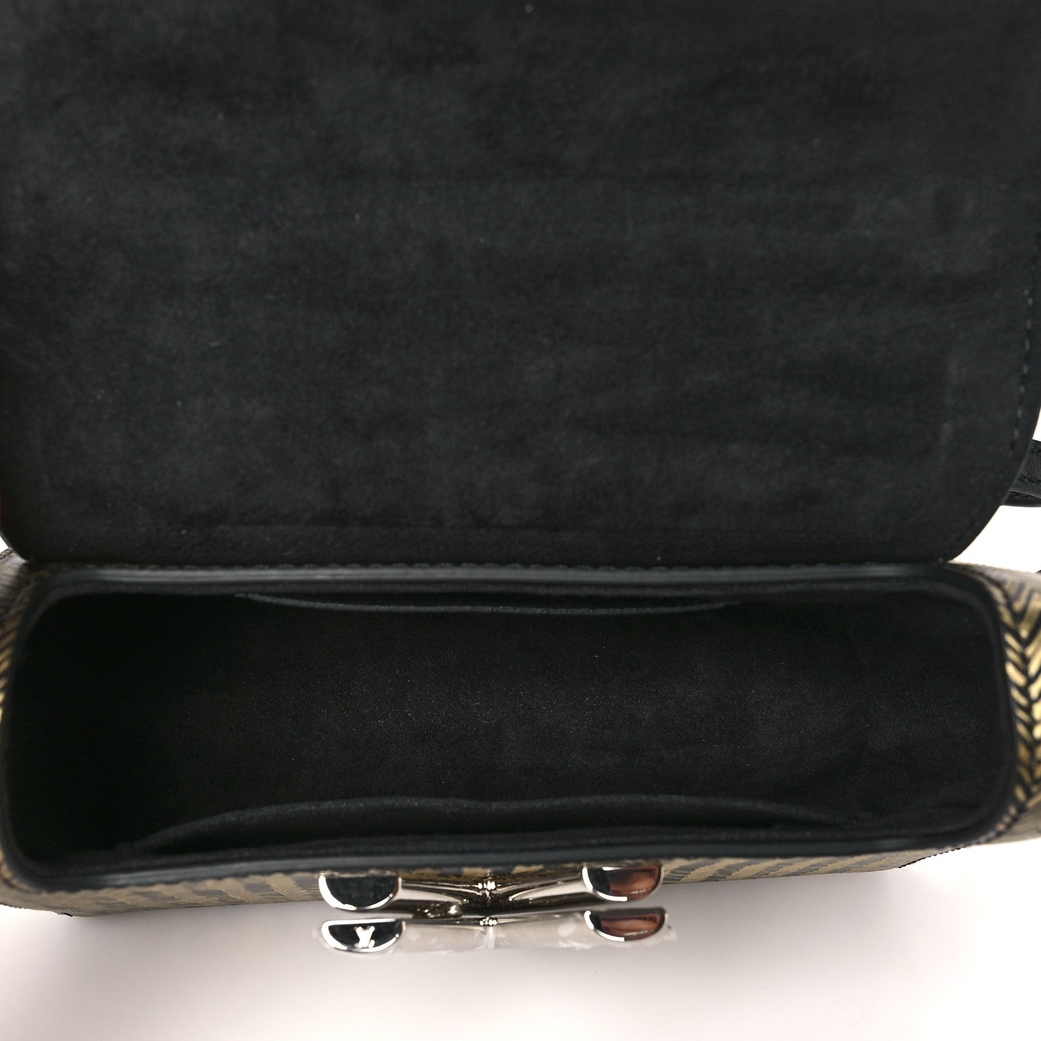 Louis Vuitton Epi Chevron Printed Twist Shoulder Bag PM Gold 5 of 8