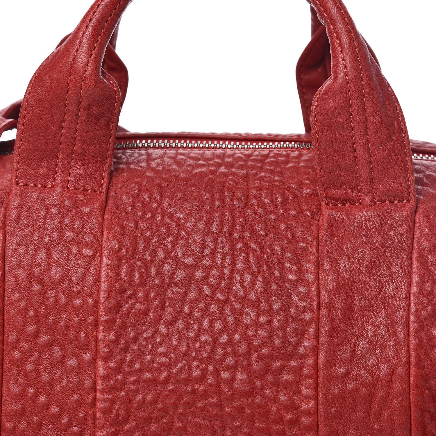 Alexander Wang Pebbled Lambskin Rocco Cayenne Gunmetal Hardware 9 of 9