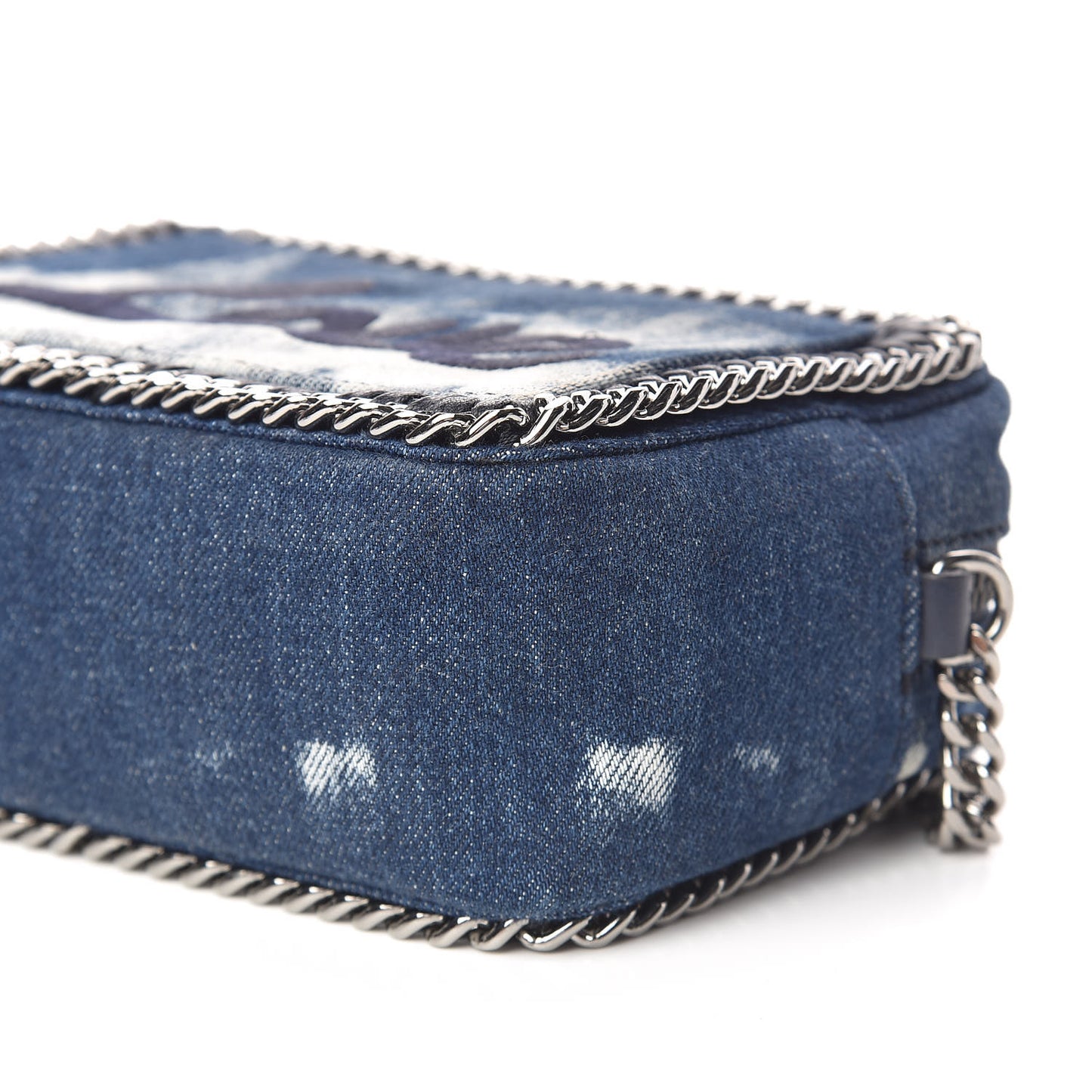 Denim Love Falabella Crossbody Camera Bag Blue