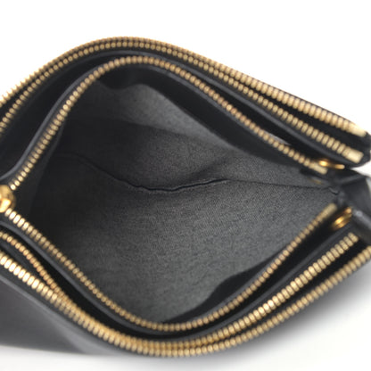 Celine Lambskin Small Trio Crossbody Bag Black 6 of 12