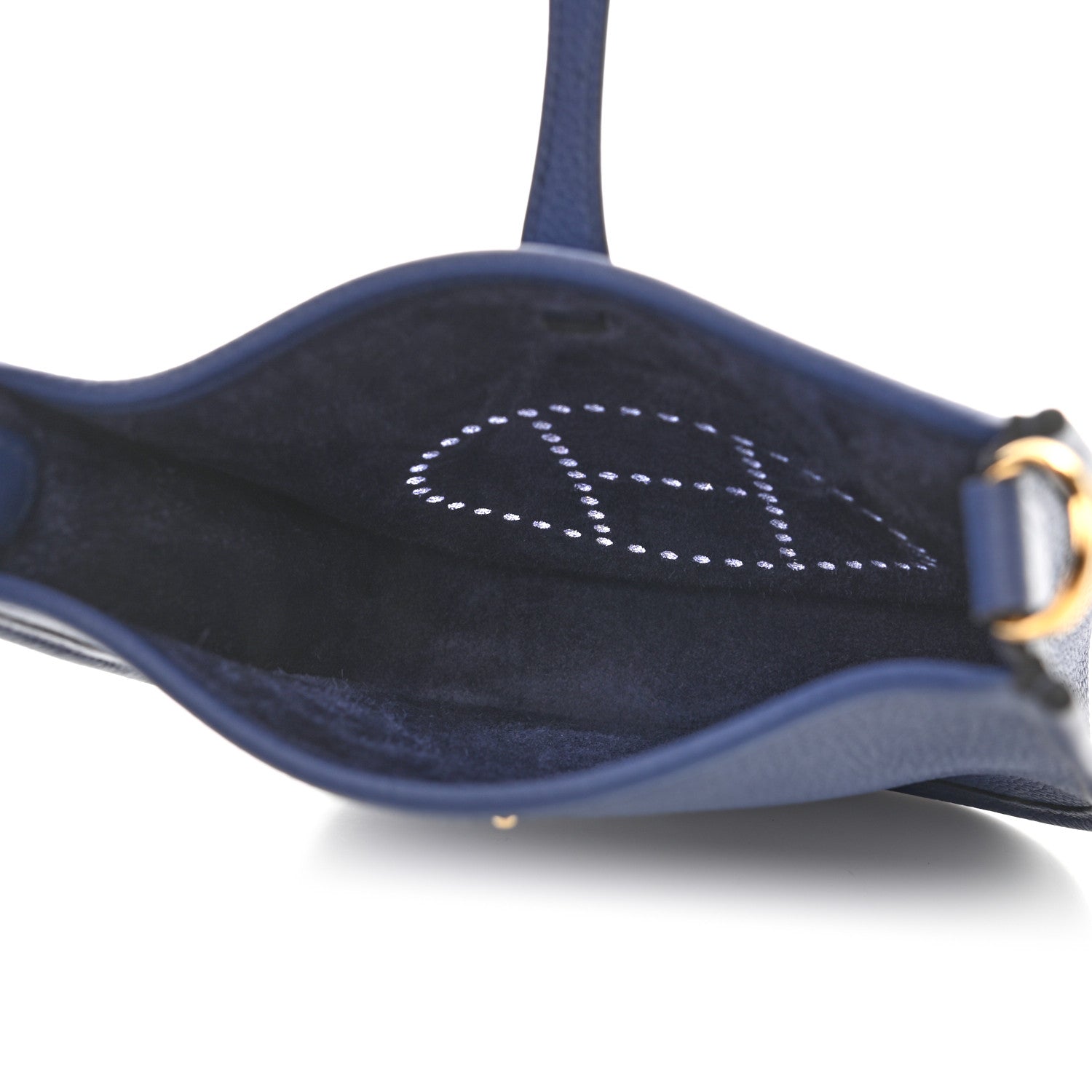 Hermes Taurillon Clemence Amazone Evelyne TPM Blue Saphir Blue Indigo 5 of 9