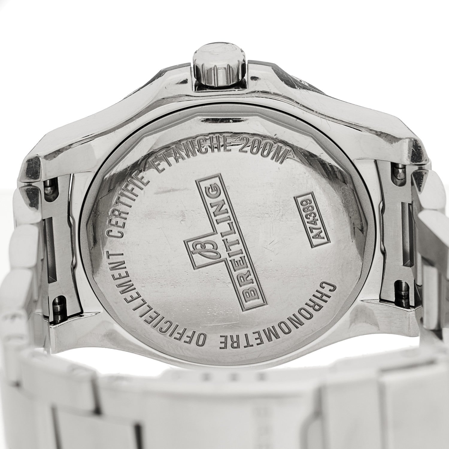 Breitling Stainless Steel 36mm Colt Quartz Watch Blue A74389 4 of 4