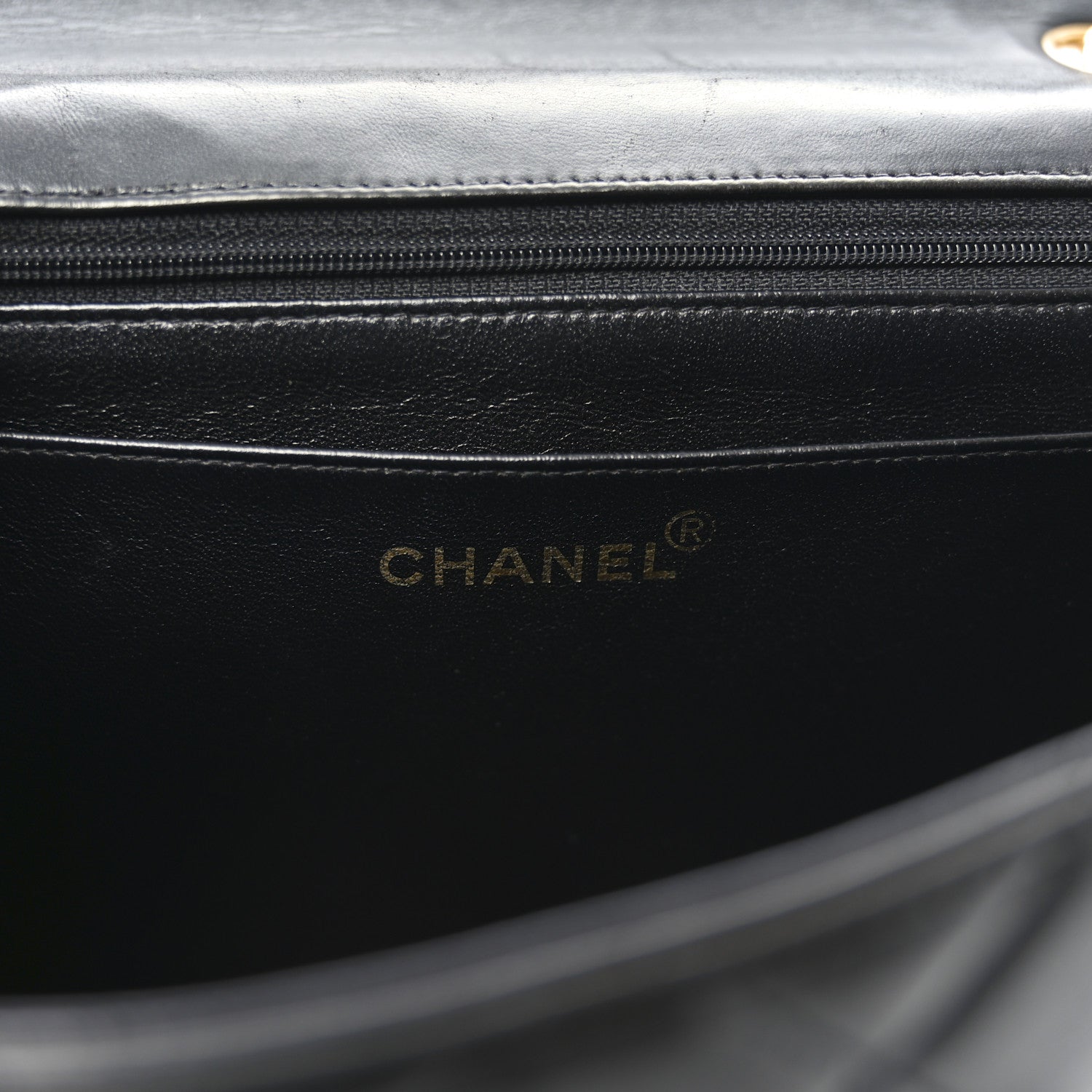 Chanel Lambskin Quilted Jumbo Single Flap Black 6 of 9