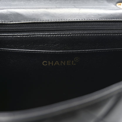 Chanel Lambskin Quilted Jumbo Single Flap Black 6 of 9