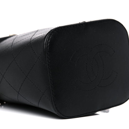 Chanel Caviar Bucket Drawstring Bag Black 8 of 10