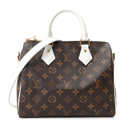 Louis Vuitton Monogram LV Match Speedy Bandouliere 25 White 1 of 9