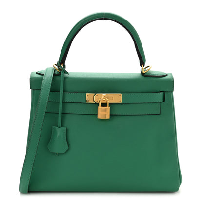 Hermes Evercolor Kelly Retourne 28 Vert Vertigo 1 of 15