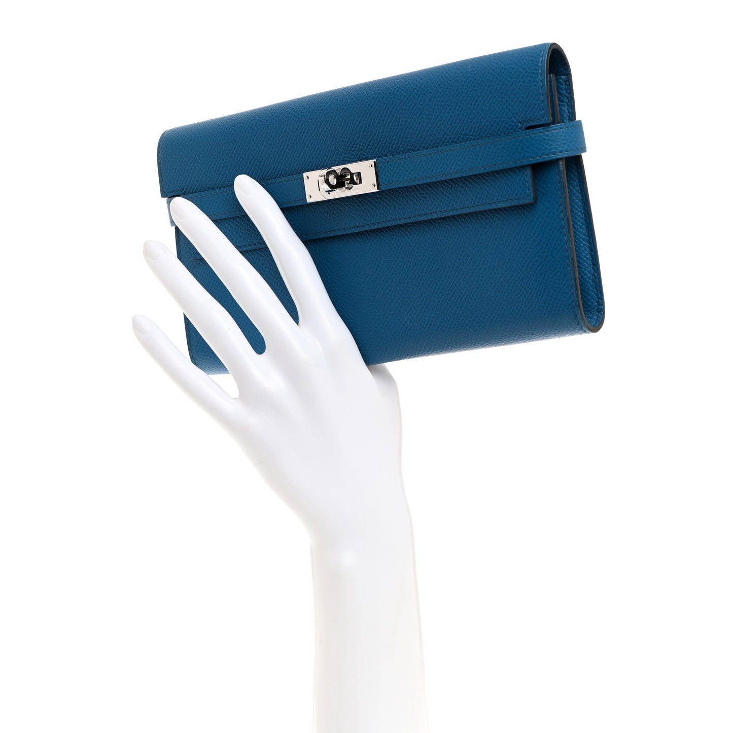 Epsom Kelly Longue Wallet Bleu Izmir
