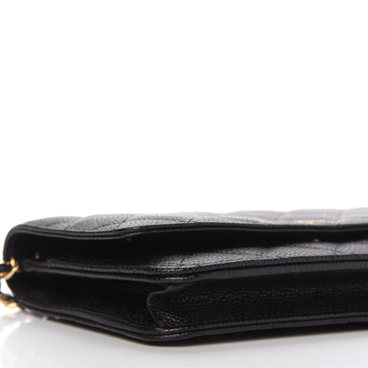 Chanel Caviar Quilted Wallet On Chain WOC Black 6 of 12