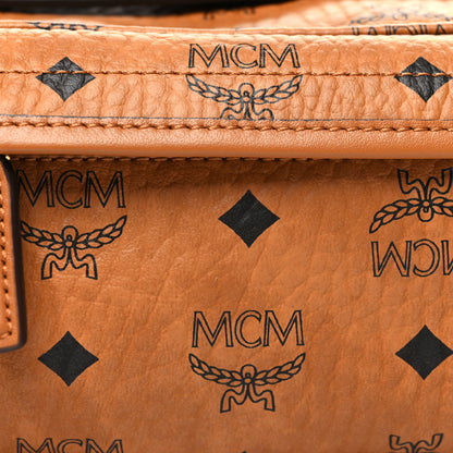 MCM Visetos Small Crossbody Bag Cognac 8 of 10