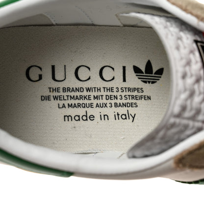 Gucci X ADIDAS Suede Madeira Gazelle Wedge Sneakers 36 Oatmeal White New Shamarock Hibiscus Red 6 of 7