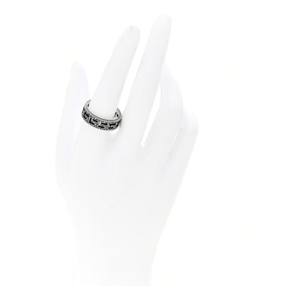 Gucci Sterling Silver Narrow Square G Band Ring 58 8.25 2 of 4