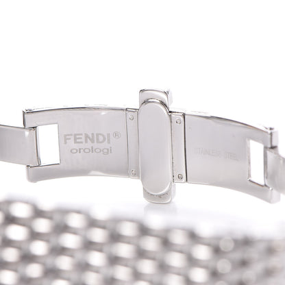 Fendi Stainless Steel Diamond Topaz 38mm Crazy Carats Rotating Gem Quartz Watch Black 5 of 7