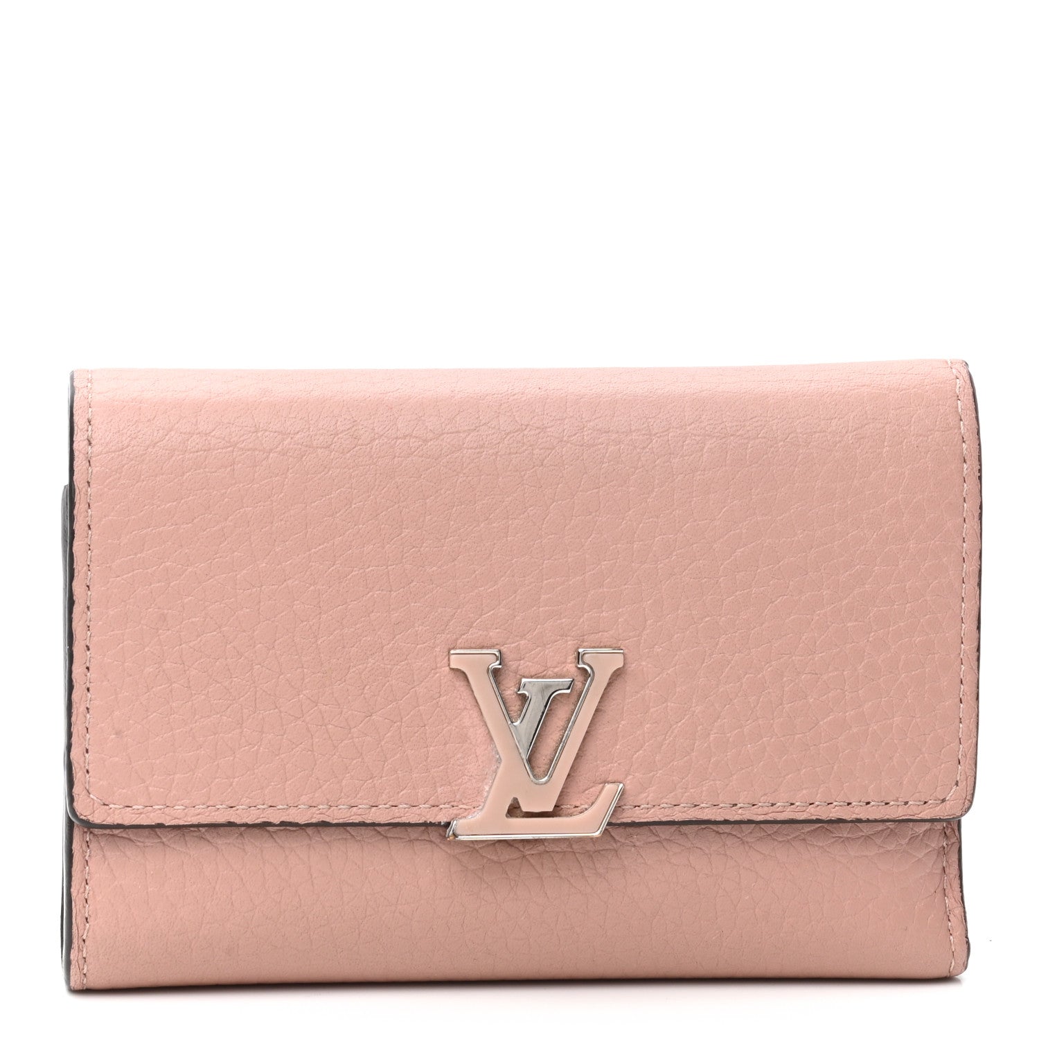 Louis Vuitton Taurillon Capucines Compact Wallet Magnolia 1 of 9