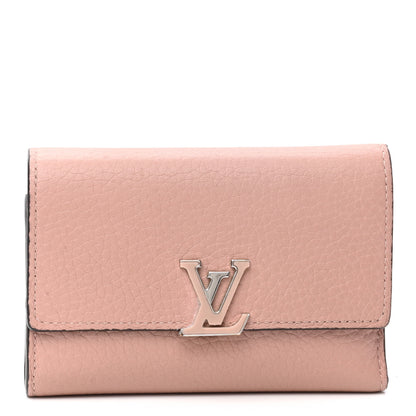Louis Vuitton Taurillon Capucines Compact Wallet Magnolia 1 of 9