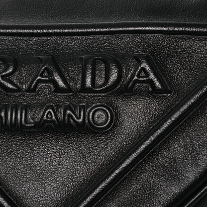 Prada Grace Lux Triangle Shoulder Bag Black 8 of 10