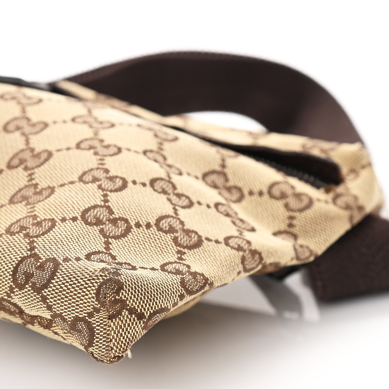 Gucci GG Monogram Double Pocket Belt Bag Dark Brown 10 of 10