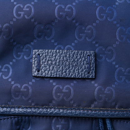 Gucci Nylon Monogram Medium Light Double Buckle Backpack Tide 9 of 9