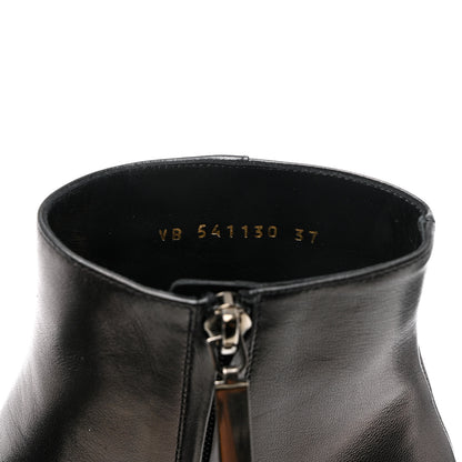 Saint Laurent Nappa Loulou Ankle Zip Boot 37 Black 6 of 10