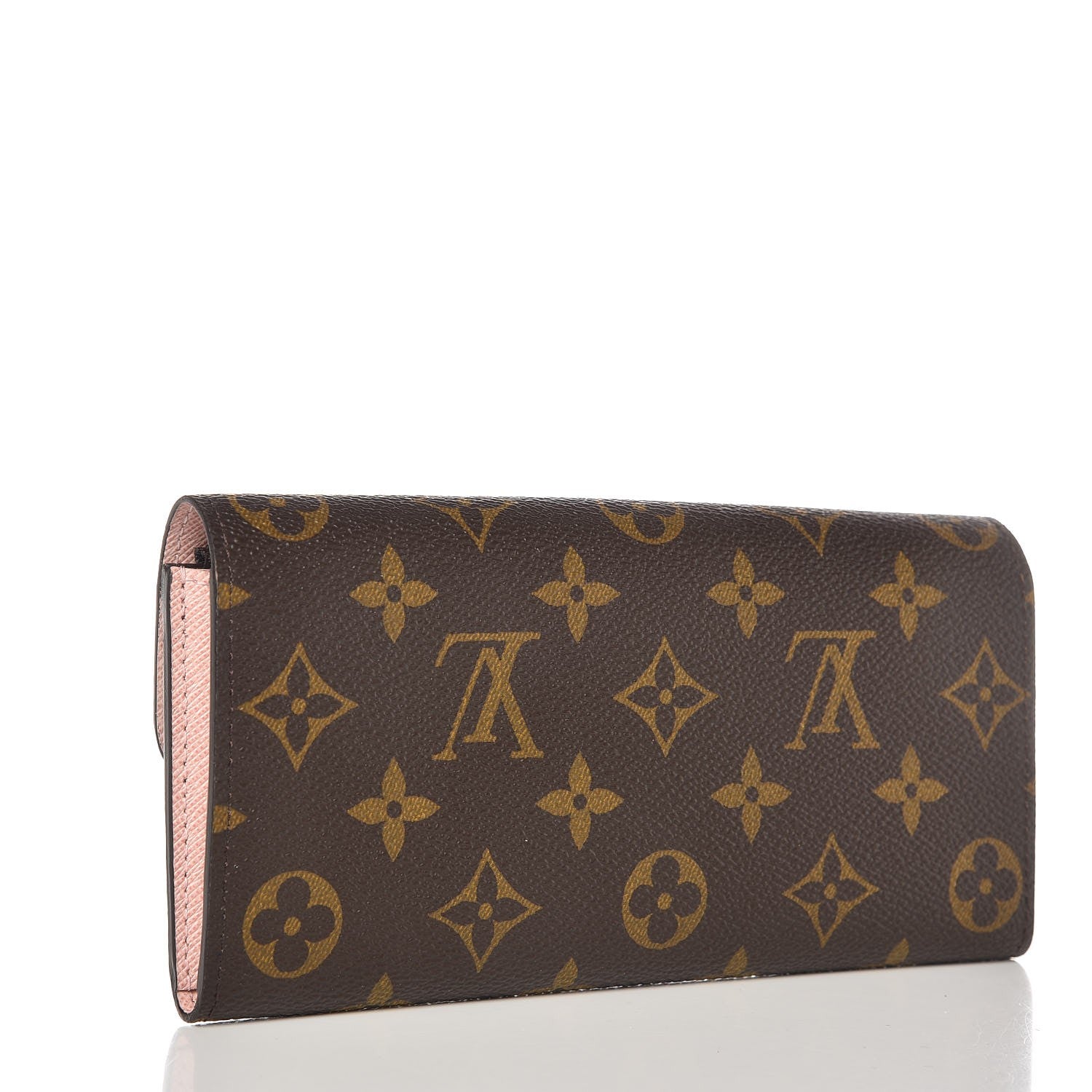 Louis Vuitton Monogram Emilie Wallet Rose Ballerine 3 of 8