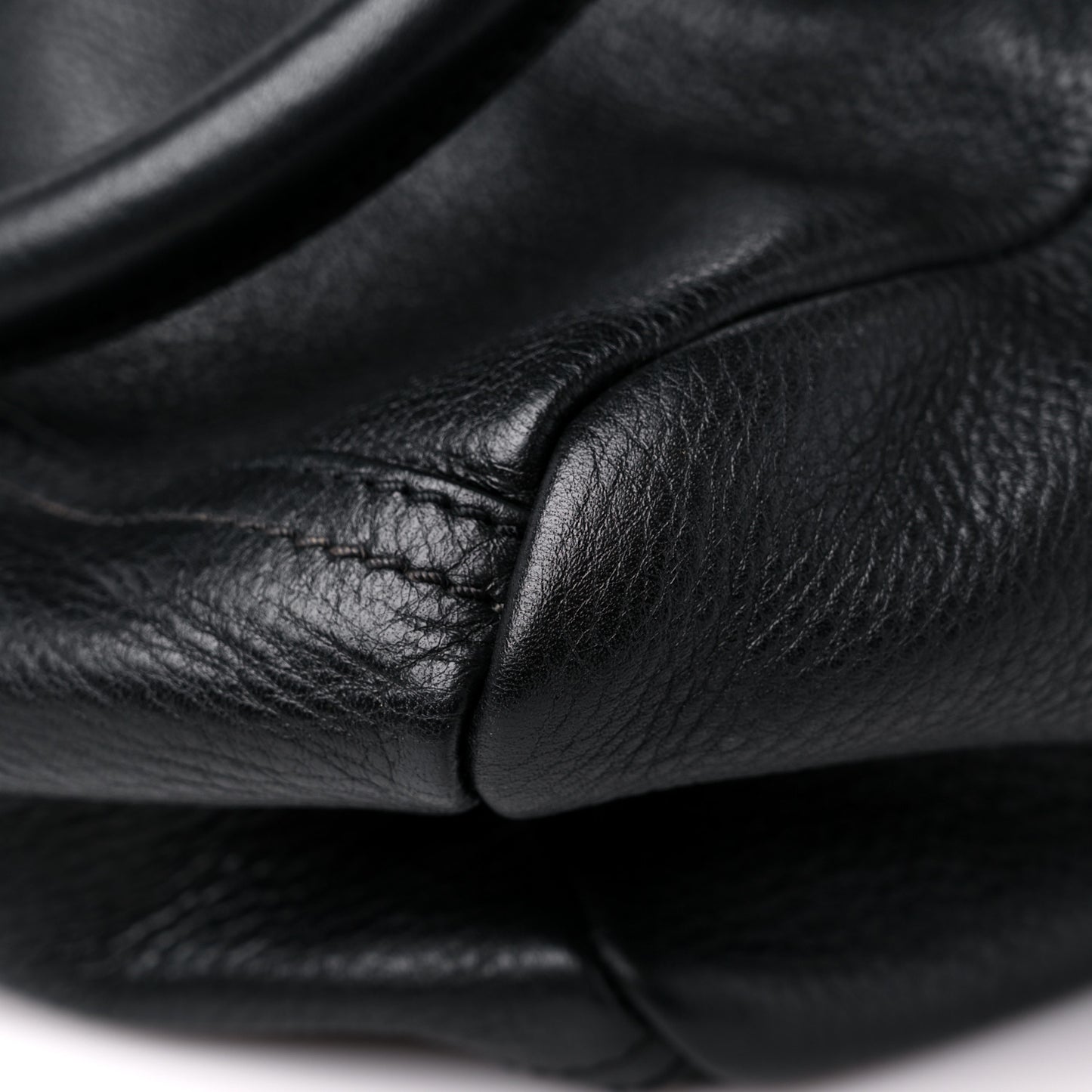 Calfskin Crocodile Embossed Small Pandora Black