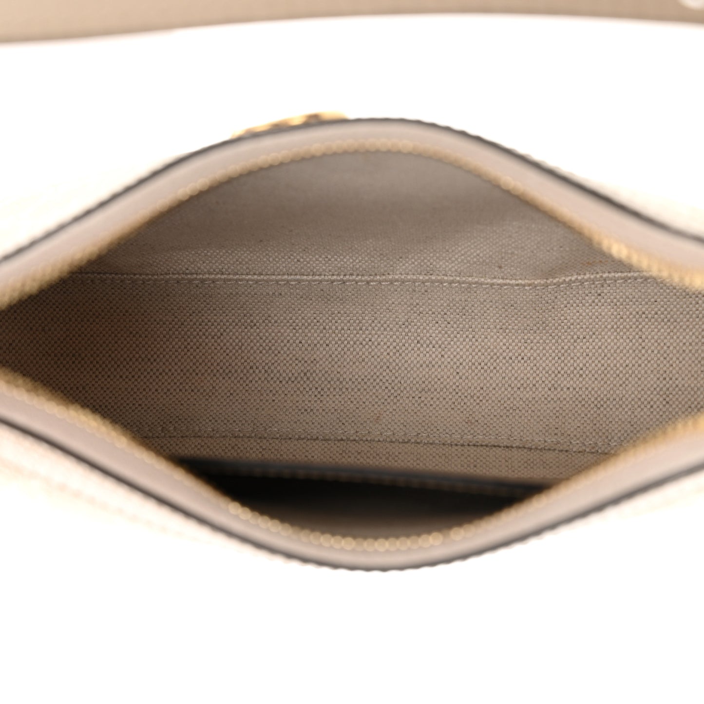 GG Supreme Monogram Textured Dollar Calfskin Small Ophidia Hobo Beige Mystic White Oatmeal