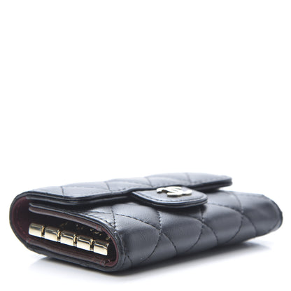 Chanel Lambskin Quilted 4 Key Holder Black 4 of 8