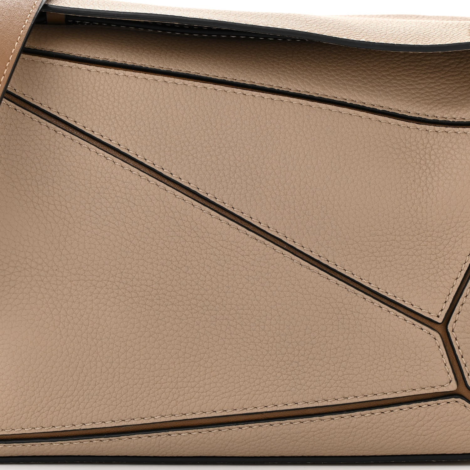 Loewe Grained Calfskin Small Puzzle Bag Sand Mink 7 of 9