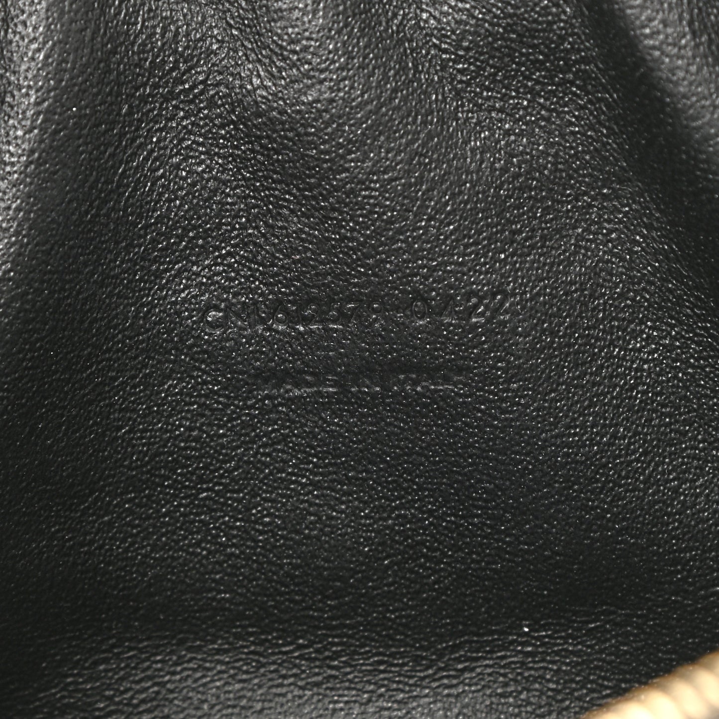 Grain De Poudre Matelasse Monogram Mini Lou Camera Bag Black