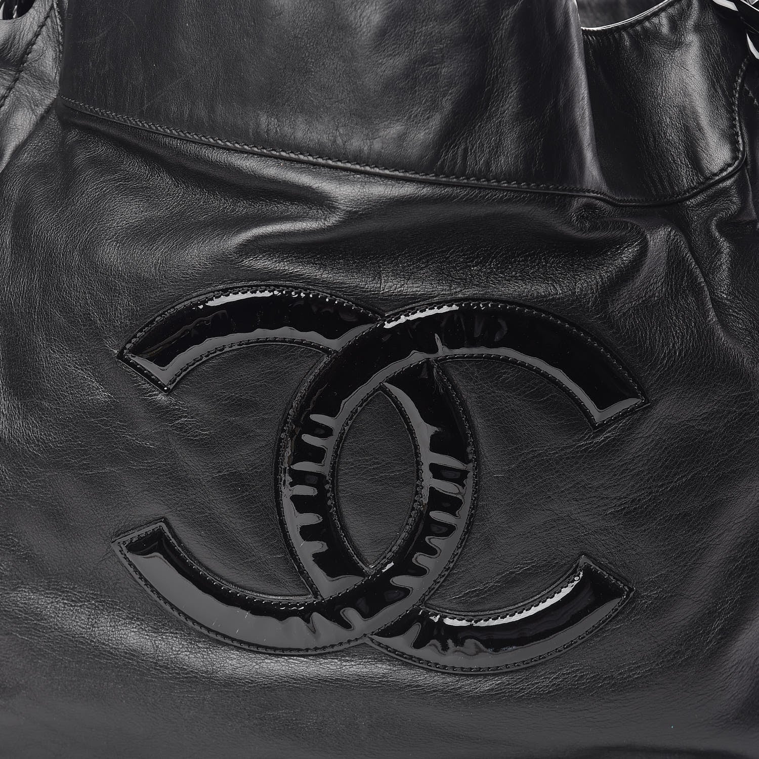 Chanel Calfskin Modern Chain Rhodoid Hobo Black 10 of 10