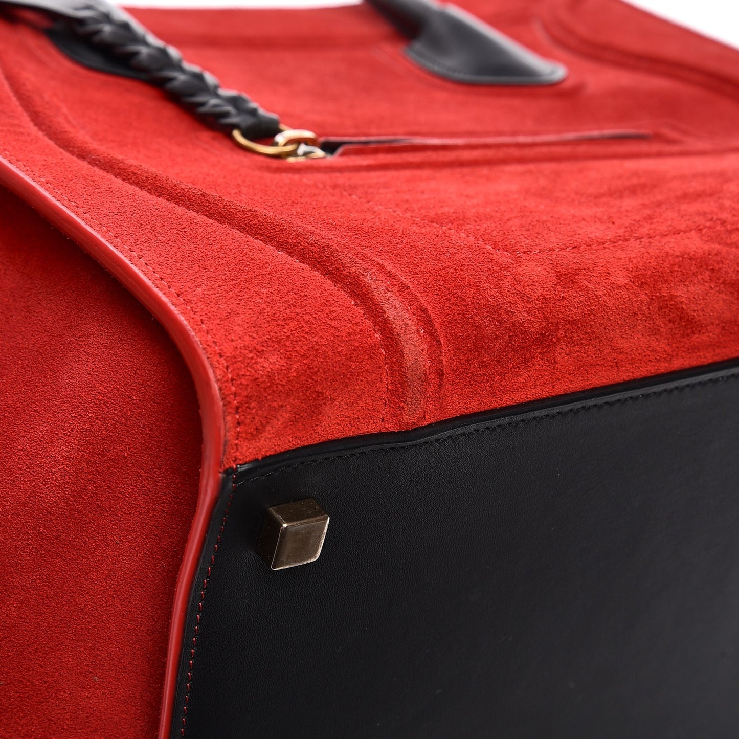 Suede Medium Phantom Luggage Vermillion