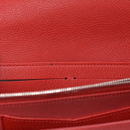 Louis Vuitton Calfskin Lockme II Wallet Rubis 10 of 10