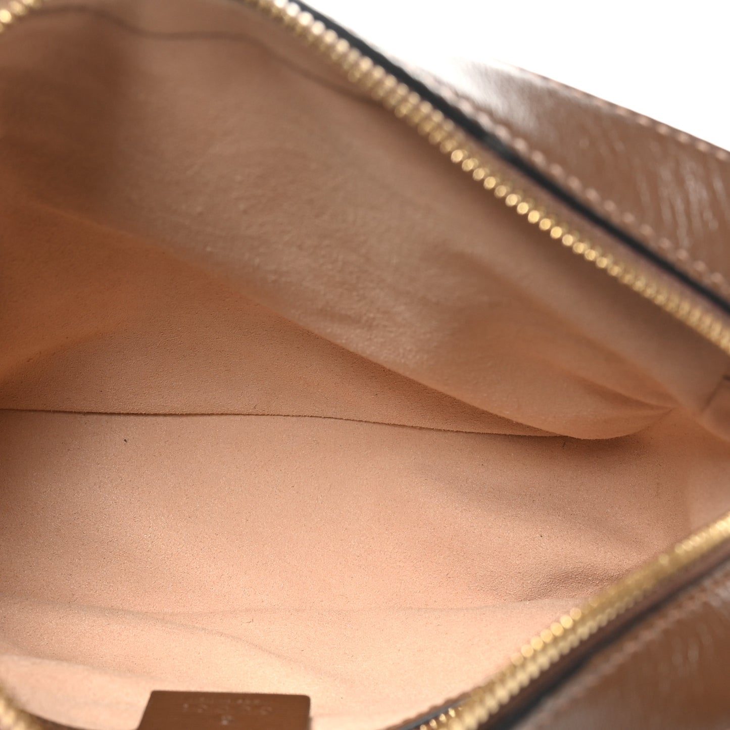 GG Supreme Monogram Small Horsebit 1955 Shoulder Bag Beige Brown Sugar