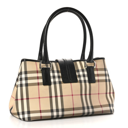 Burberry House Check Buckle Tote Black 3 of 9