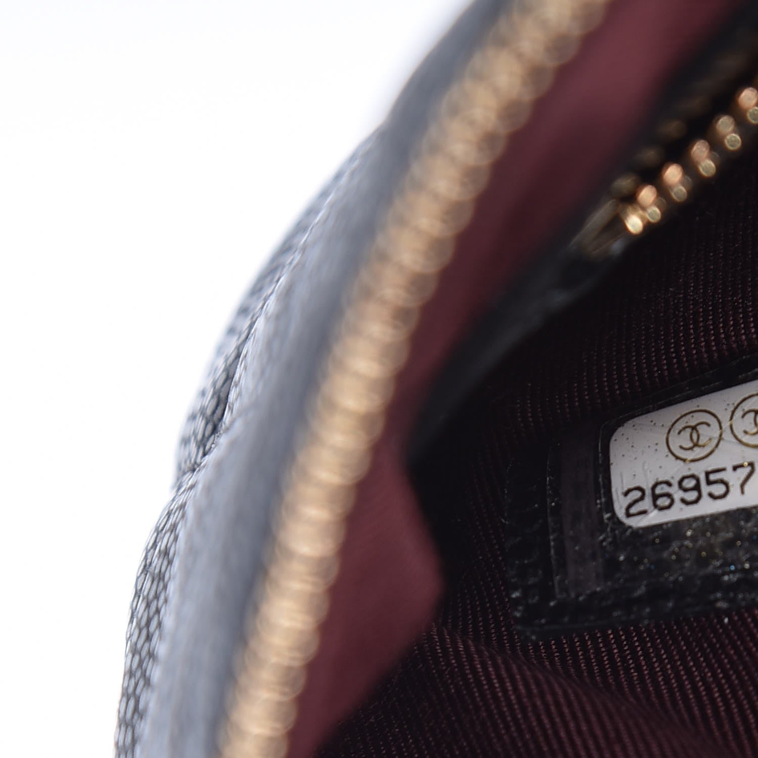 Chanel Caviar Quilted Large Cosmetic Case Black 7 of 8