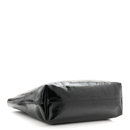 Saint Laurent Patent Calfskin Large Shopping Tote Black 9 of 21