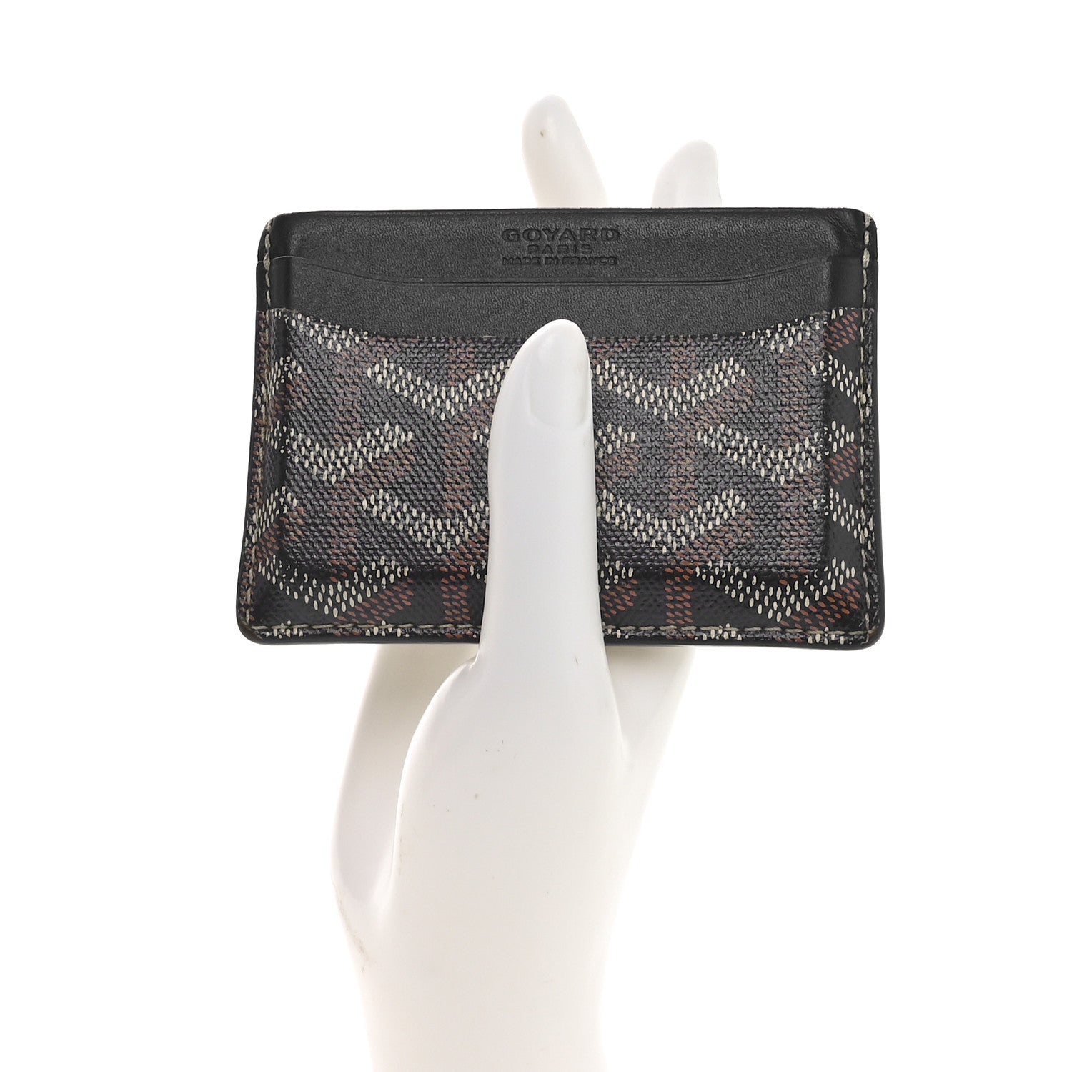 Goyard Goyardine Saint Sulpice Card Holder Black 2 of 9