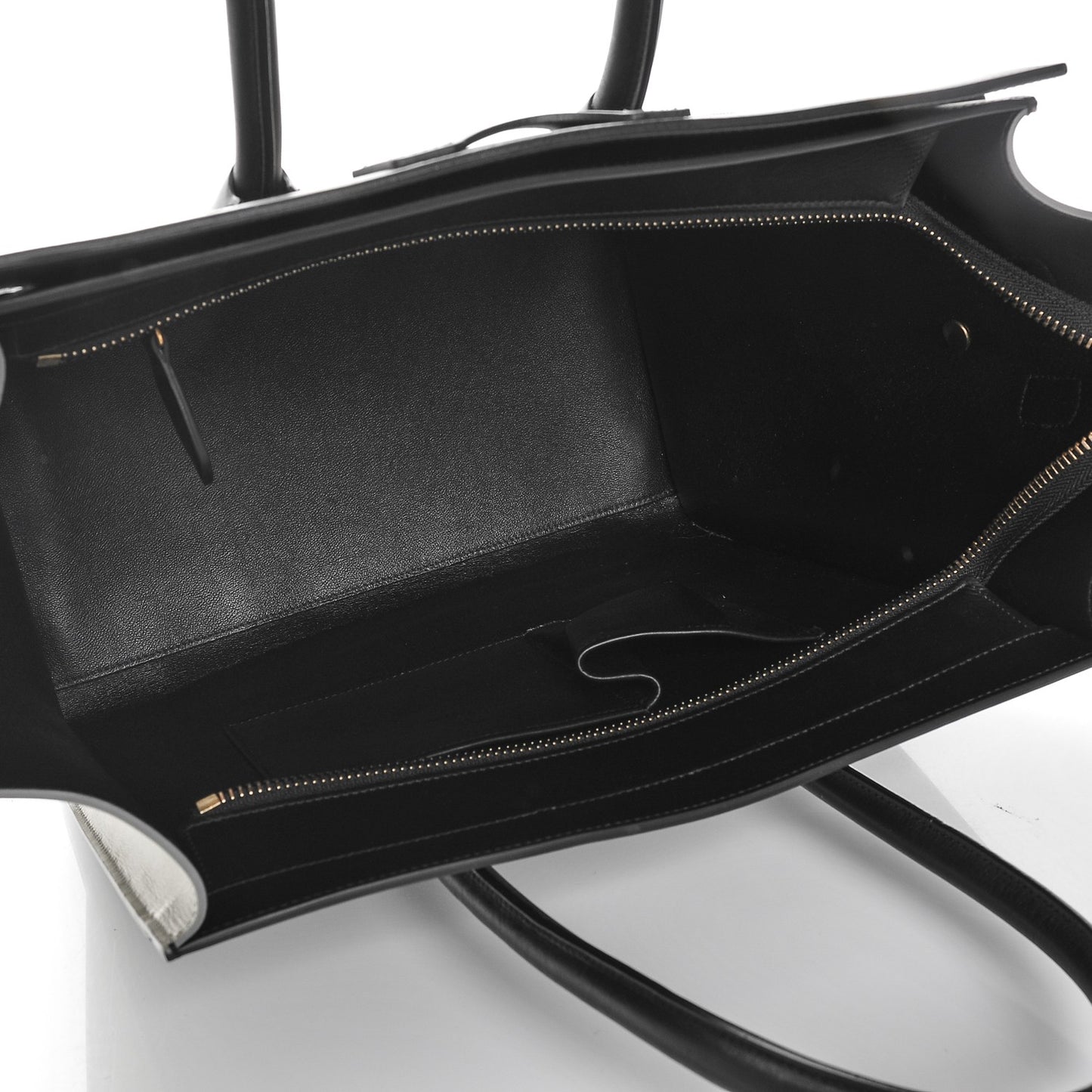 Satin Calfskin Mini Tri-Color Luggage Beige