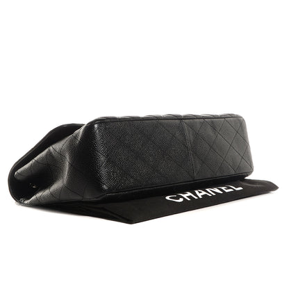 Chanel Caviar Jumbo Single Flap Black 4 of 9