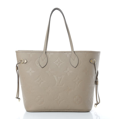 Louis Vuitton Empreinte Monogram Giant Neverfull MM Tourterelle 3 of 12
