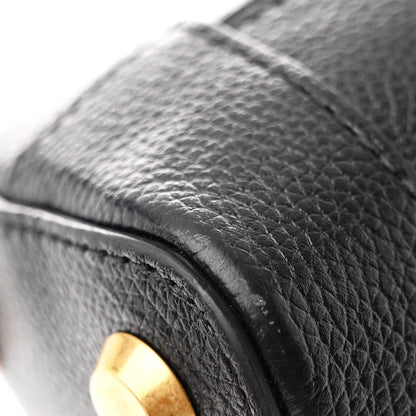 Balenciaga Signature Grained Calfskin XXS Ville Top Handle Bag Black White 13 of 14