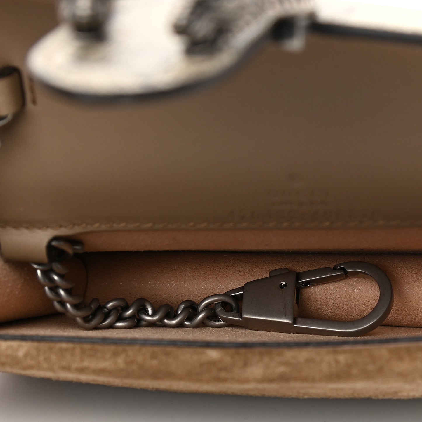 GG Supreme Monogram Super Mini Dionysus Shoulder Bag Taupe