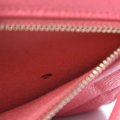 Chanel Caviar Quilted Compact Flap Wallet Pink 9 of 11