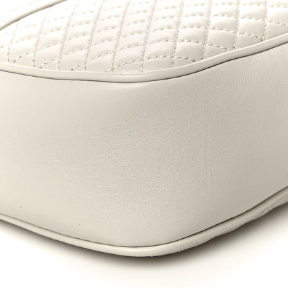Saint Laurent Lambskin Quilted Victoire Camera Bag Blanc Vintage 8 of 9