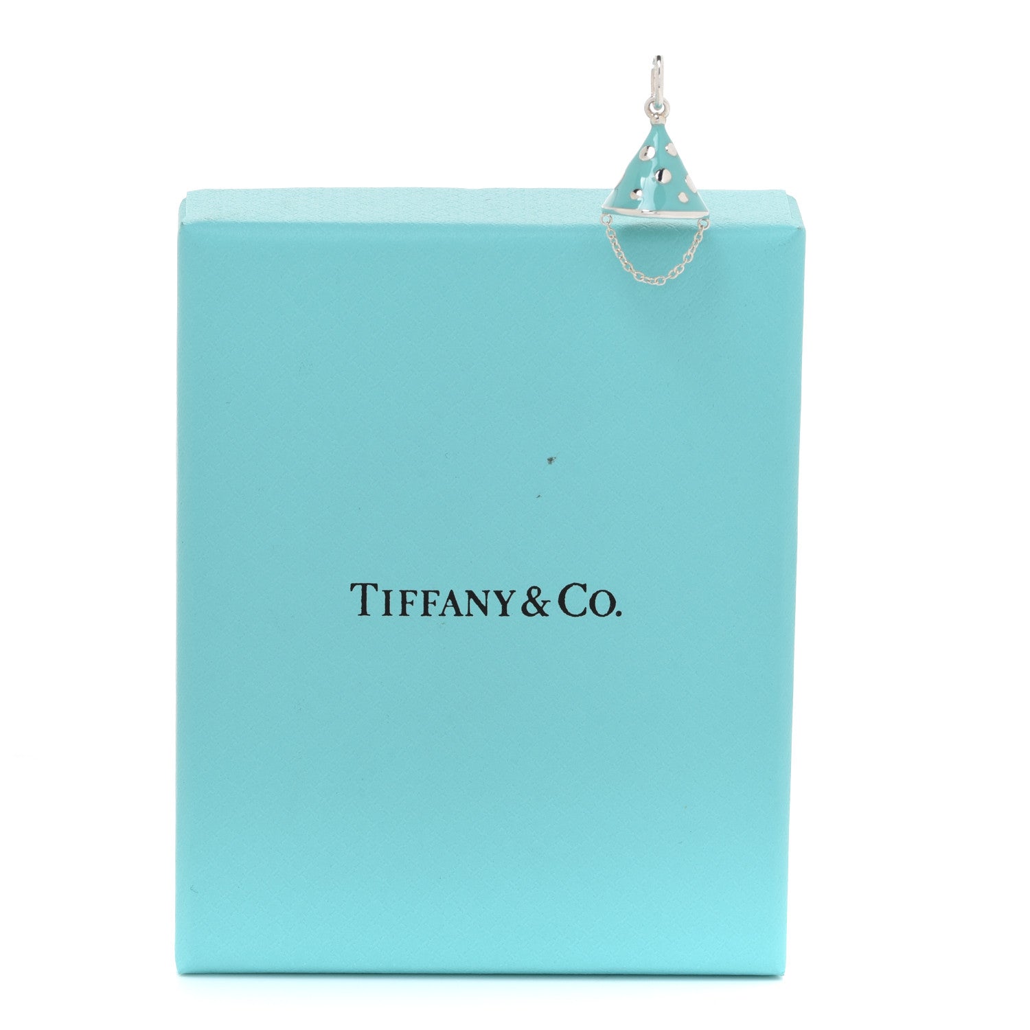 Tiffany Sterling Silver Enamel Party Hat Charm Blue 4 of 4